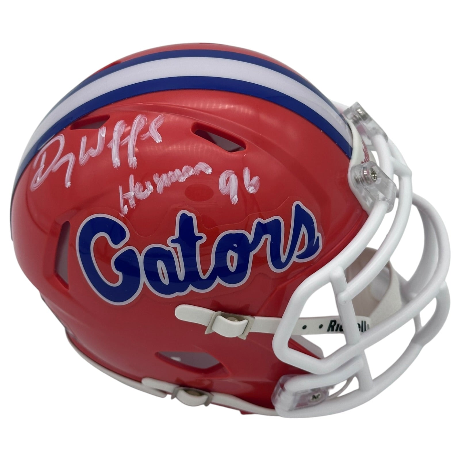 Autographed Danny Wuerffel Florida Gators Mini Helmet w/ "96 Heisman"-Powers Sports Memorabilia
