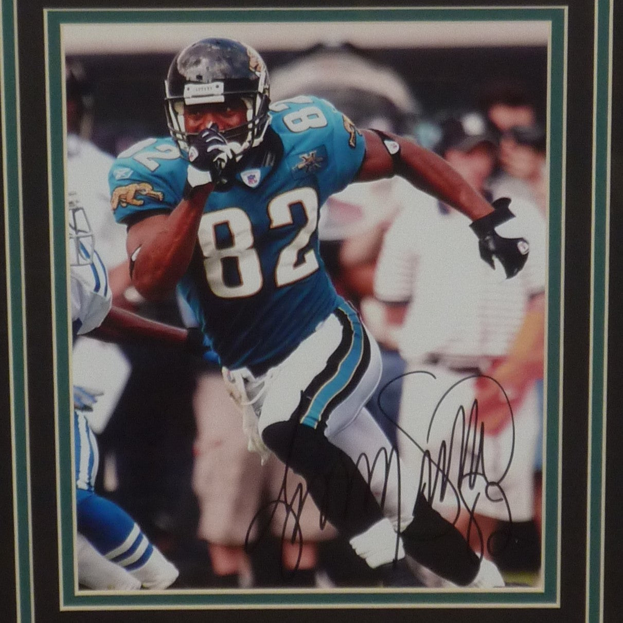 Autographed Jimmy Smith Jacksonville Jaguars Deluxe Framed 8x10 Photo-Powers Sports Memorabilia