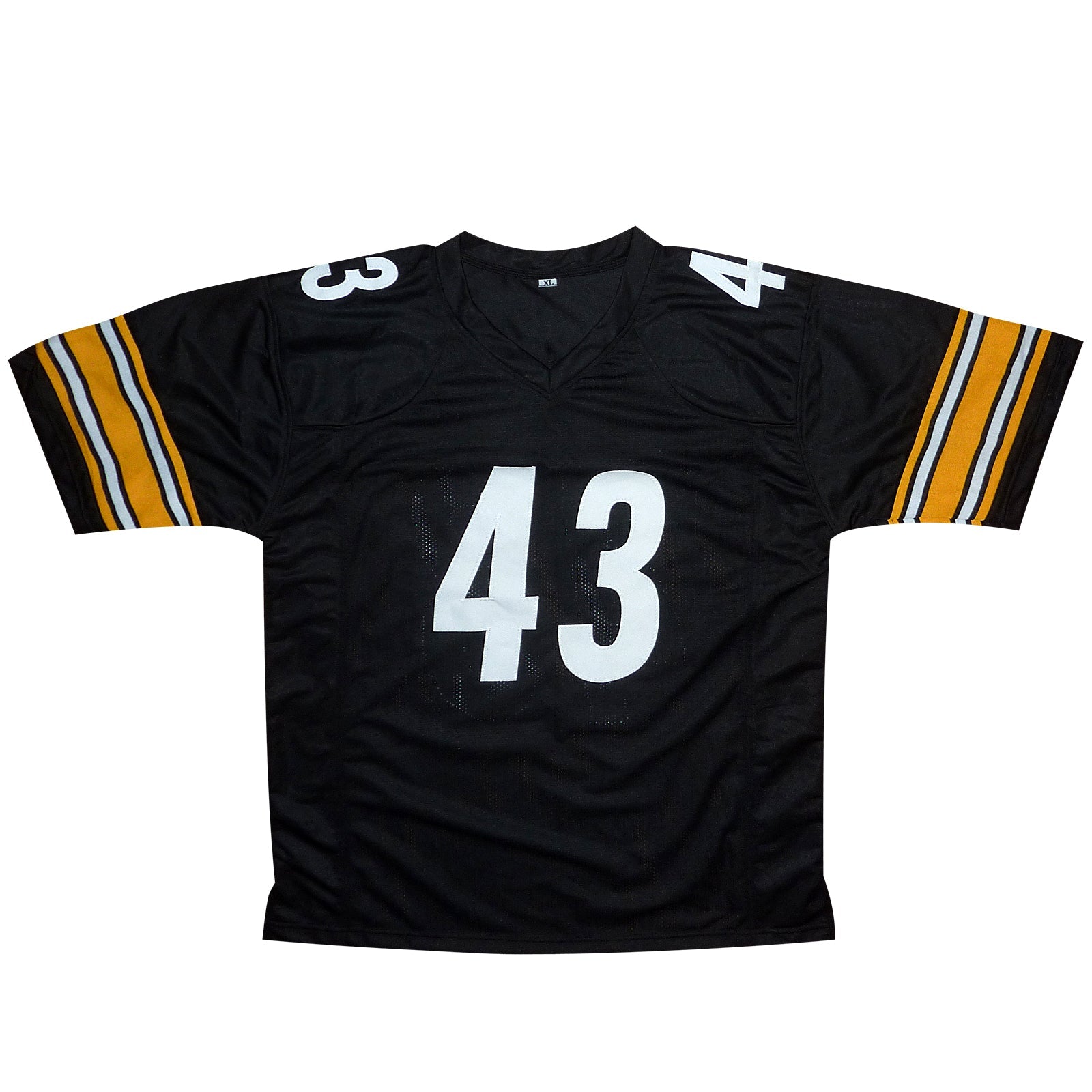 Autographed Troy Polamalu Pittsburgh (Black #43) Custom Jersey - Beckett-Powers Sports Memorabilia