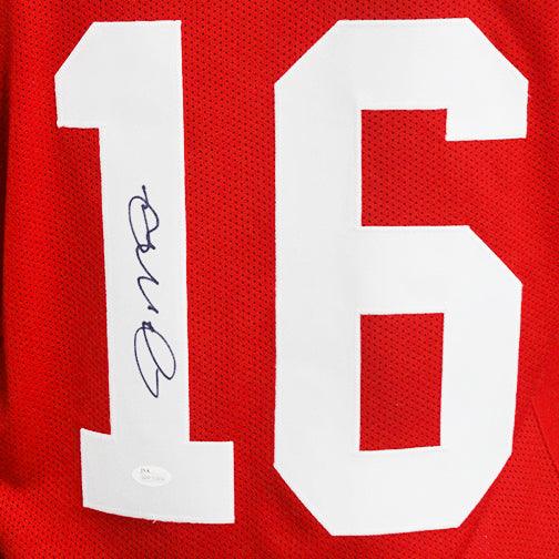 Autographed Joe Montana San Francisco 49ers (Red #16) Custom Jersey - JSA-Powers Sports Memorabilia