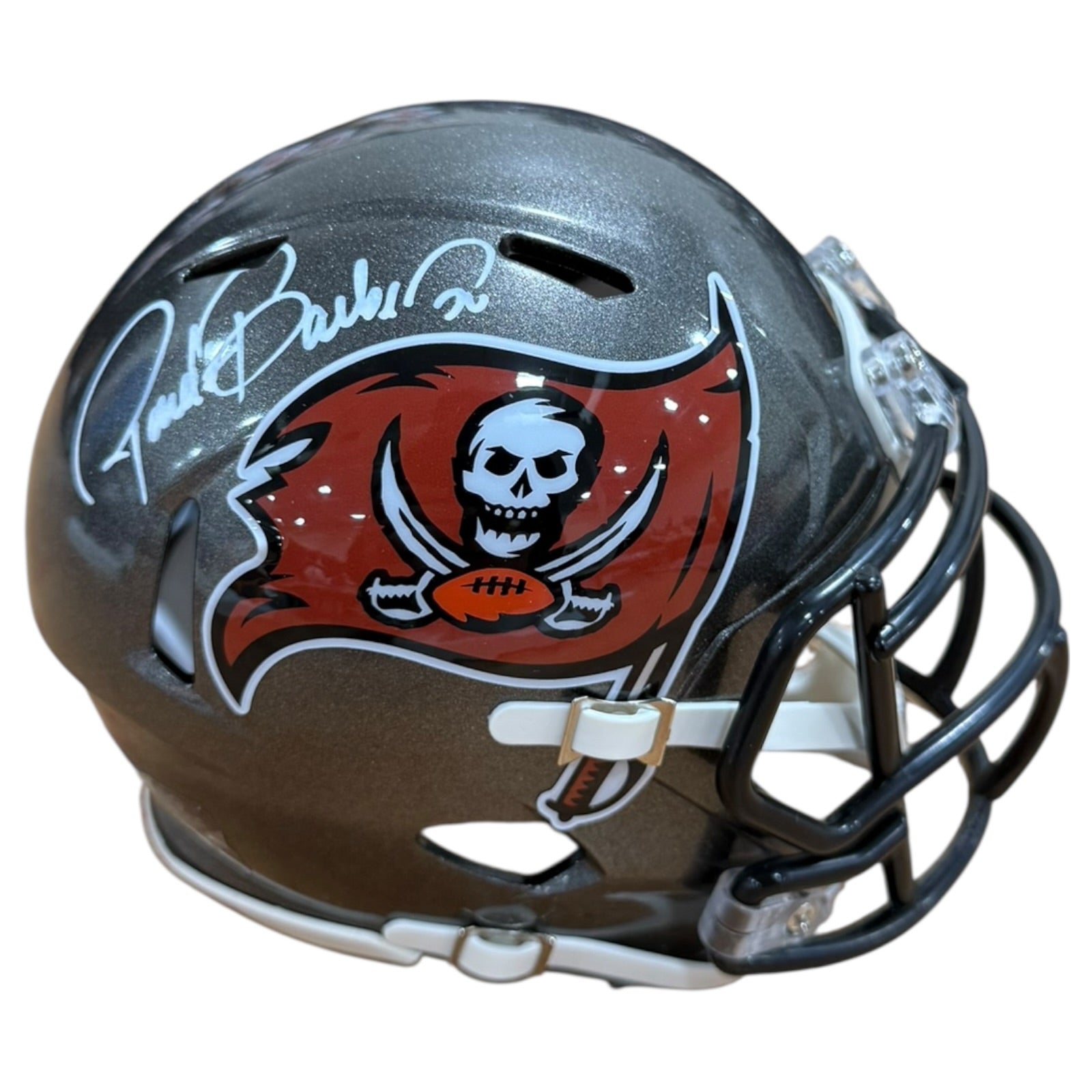 Autographed Ronde Barber Tampa Bay Buccaneers Mini Helmet - JSA-Powers Sports Memorabilia