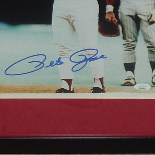 Autographed Pete Rose Cincinnati Reds (4192 Hit) Deluxe Framed 11x14 Photo - JSA-Powers Sports Memorabilia