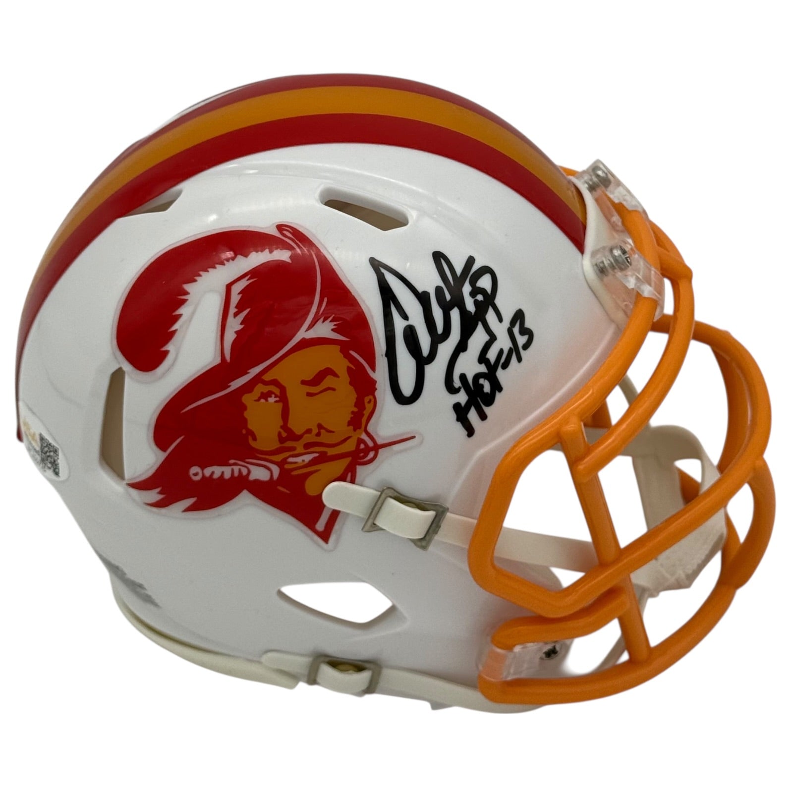 Autographed Warren Sapp Tampa Bay Buccaneers (Throwback) Mini Helmet - JSA-Powers Sports Memorabilia