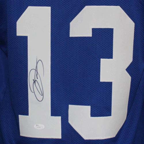 Autographed Odell Beckham Jr. New York Giants (Blue #13) Custom Jersey - JSA-Powers Sports Memorabilia