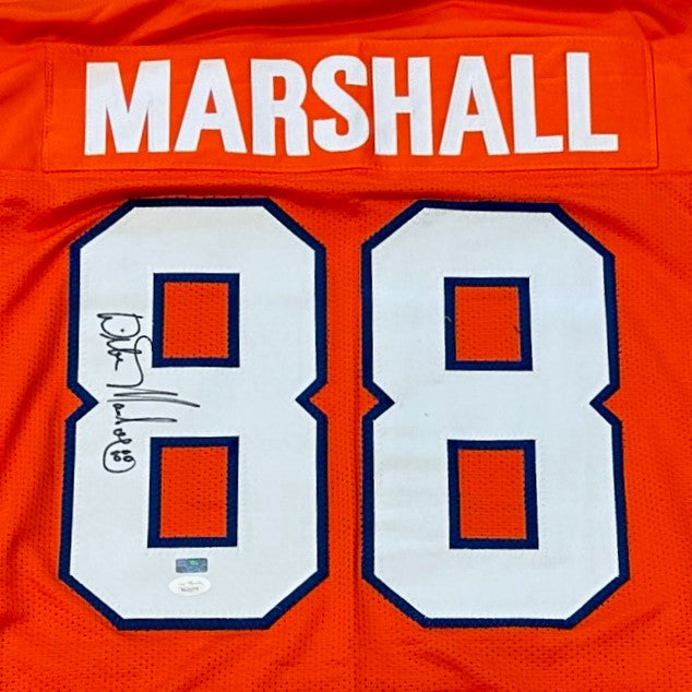 Autographed Wilber Marshall Florida Gators (Orange #88) Custom Jersey - JSA-Powers Sports Memorabilia
