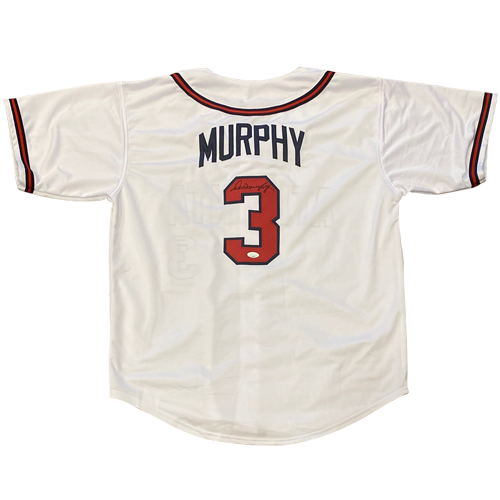 Autographed Dale Murphy Atlanta Braves (White #3) Custom Jersey - JSA-Powers Sports Memorabilia