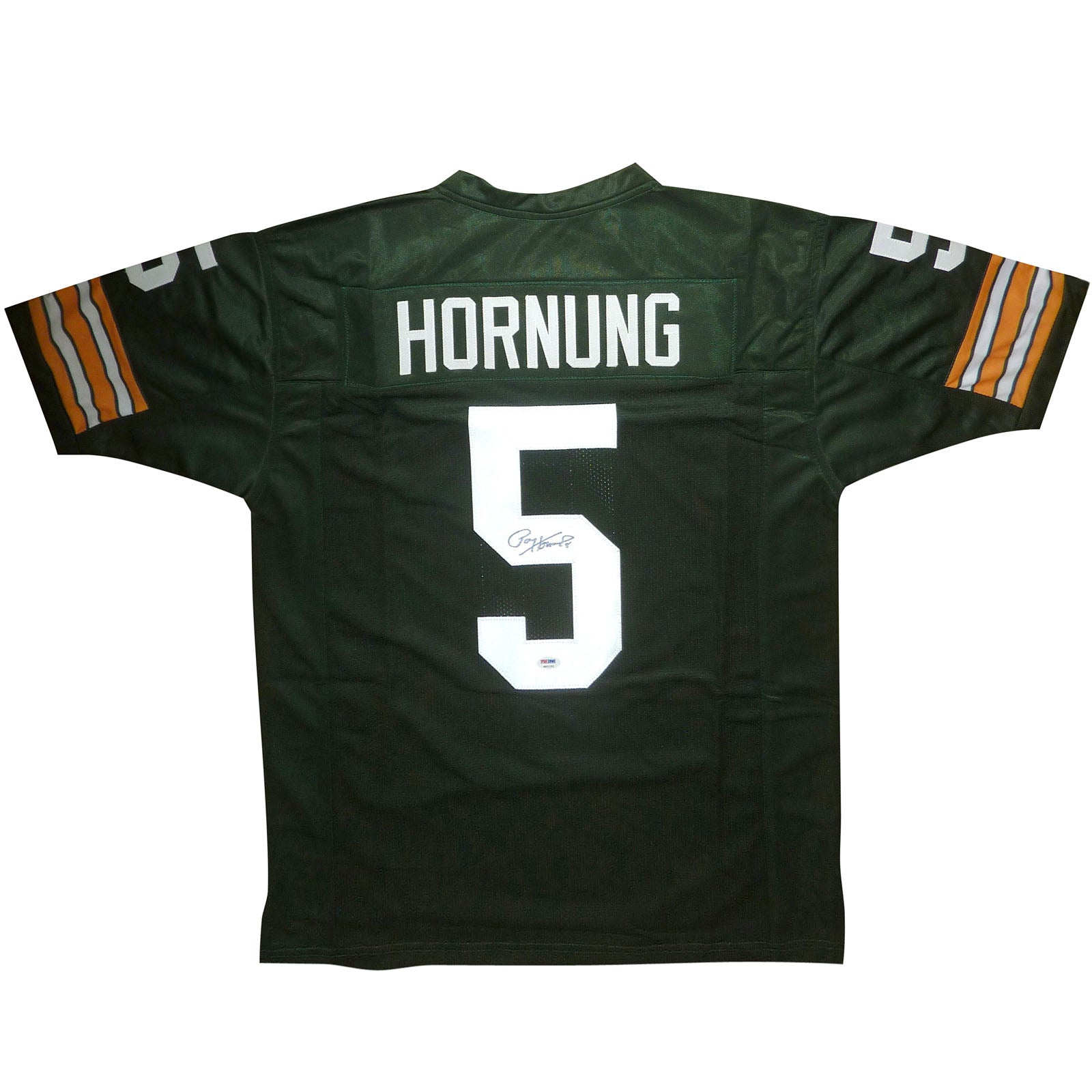 Autographed Paul Hornung Green Bay Packers (Green #5) Custom Jersey - PSA-Powers Sports Memorabilia
