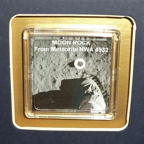 Autographed Buzz Aldrin Apollo 11 Moon Landing Deluxe Frame with 11x14 Photo, Mission Patch and Genuine Moon Rock - JSA-Powers Sports Memorabilia