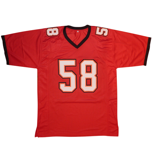 Autographed Shaquil Barrett Tampa Bay (Red #58) Custom Jersey - JSA-Powers Sports Memorabilia