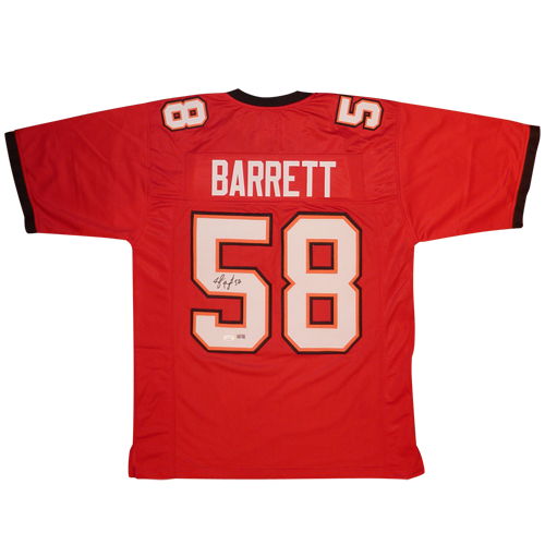 Autographed Shaquil Barrett Tampa Bay (Red #58) Custom Jersey - JSA-Powers Sports Memorabilia