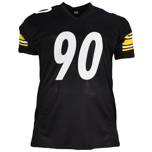 Autographed T.J. Watt Pittsburgh (Black #90) Custom Jersey - JSA-Powers Sports Memorabilia