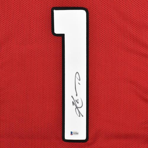 Autographed Kyler Murray Arizona (Red #1) Custom Jersey - Beckett-Powers Sports Memorabilia