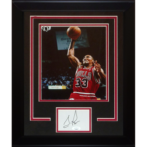 Autographed Scottie Pippen Chicago Bulls Signature Series Frame - JSA