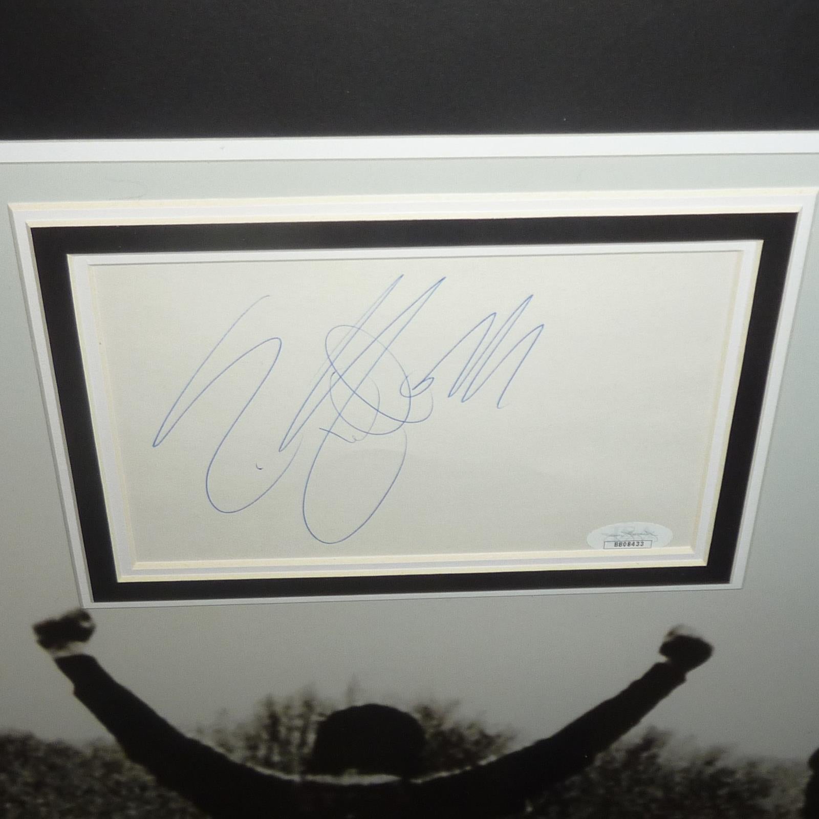 Rocky Full-Size Movie Poster Deluxe Framed with Sylvester Stallone Autograph - JSA Letter | Collectible Memorabilia-Powers Sports Memorabilia