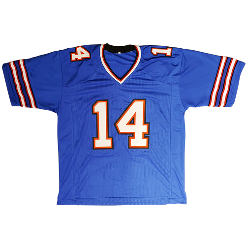 Autographed Stefon Diggs Buffalo (Blue #14) Custom Jersey - Beckett-Powers Sports Memorabilia