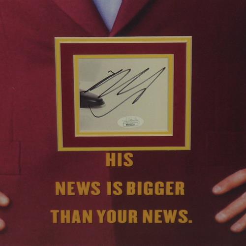 Anchorman Full-Size Movie Poster Deluxe Framed with Will Ferrell Autograph - JSA | Collectible Memorabilia-Powers Sports Memorabilia
