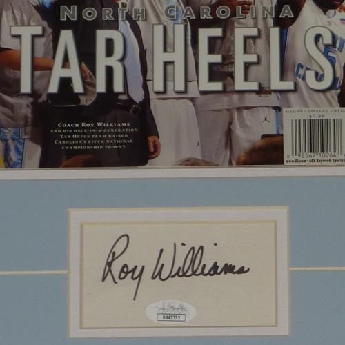 Autographed Roy Williams North Carolina Tarheels (2009 Final Four Champions) Deluxe Framed Sports Illustrated Piece - JSA-Powers Sports Memorabilia