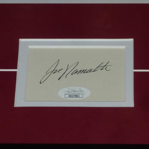 Autographed Joe Namath Alabama Crimson Tide Signature Series Frame - JSA-Powers Sports Memorabilia