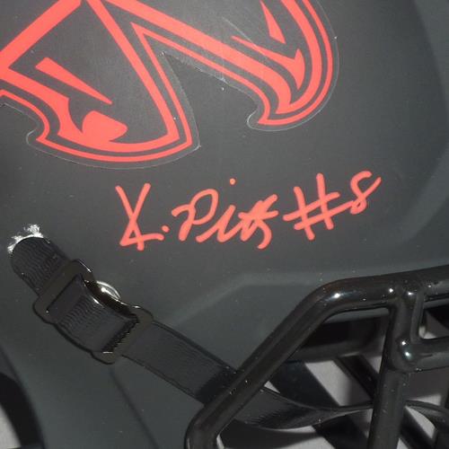 Autographed Kyle Pitts Atlanta Falcons (ECLIPSE Alternate) Deluxe Full-Size Replica Helmet - Beckett-Powers Sports Memorabilia