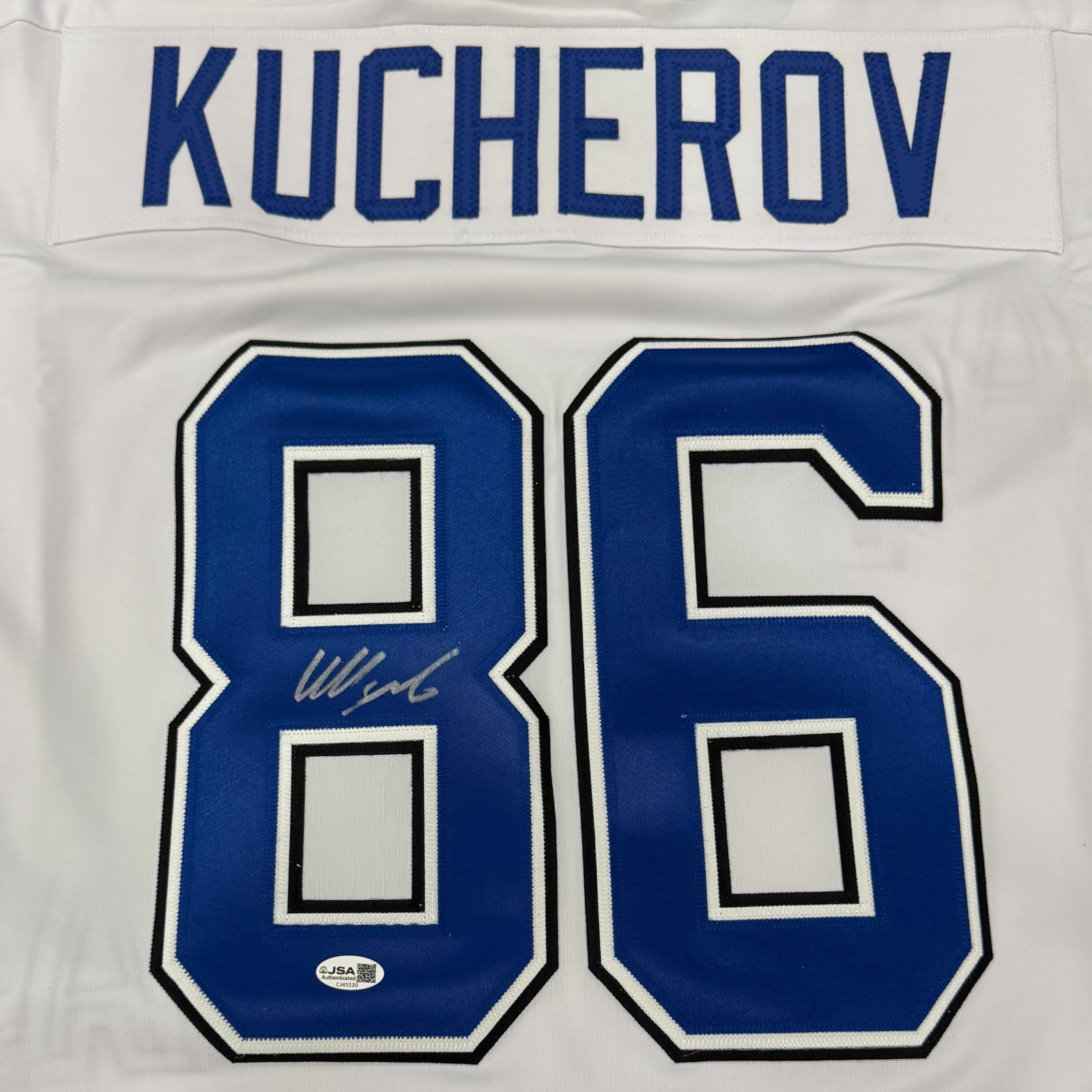 Autographed Nikita Kucherov Tampa Bay (White #86) Custom Jersey - JSA-Powers Sports Memorabilia