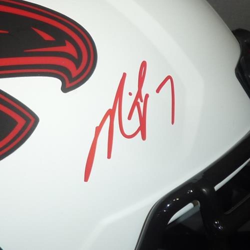 Autographed Michael Vick Atlanta Falcons (LUNAR Eclipse) Deluxe Full-Size Replica Helmet - Beckett-Powers Sports Memorabilia