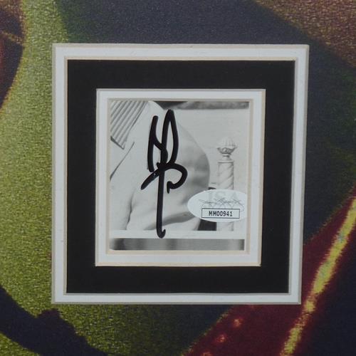Fight Club Full-Size Movie Poster Deluxe Framed with Brad Pitt and Edward Norton Autographs - JSA-Powers Sports Memorabilia