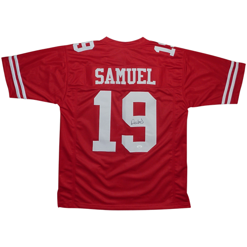 Autographed Deebo Samuel San Francisco (Red #19) Custom Jersey - JSA-Powers Sports Memorabilia