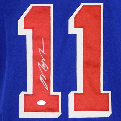 Autographed Mark Messier New York (Blue #11) Custom Hockey Jersey - JSA-Powers Sports Memorabilia