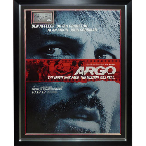 ARGO Full-Size Movie Poster Deluxe Framed with Ben Affleck Autograph - JSA | Collectible Memorabilia-Powers Sports Memorabilia