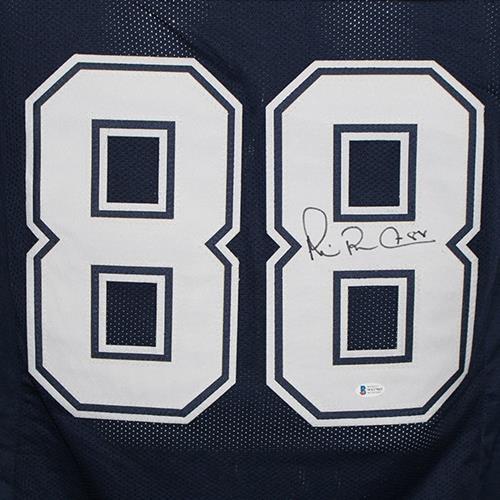 Autographed Michael Irvin Dallas (Navy Blue #88) Custom Jersey - Beckett