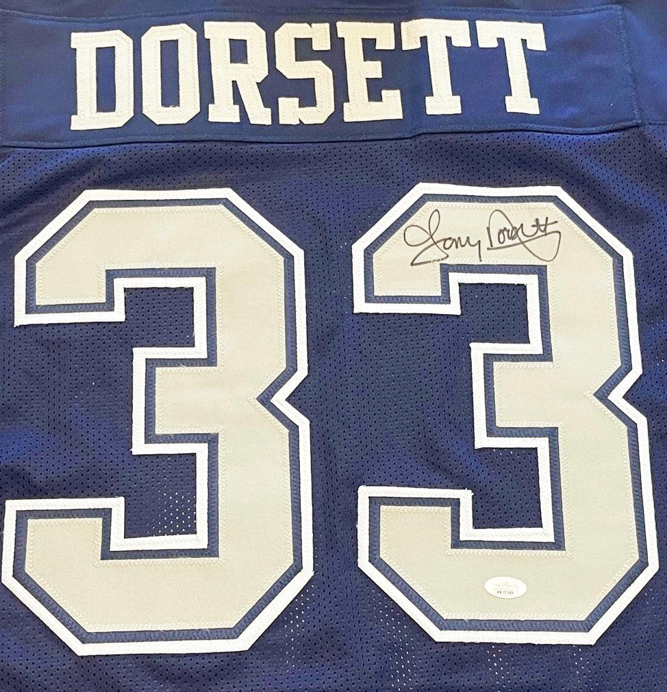 Autographed Tony Dorsett Dallas Cowboys (Blue #33) Custom Jersey - JSA-Powers Sports Memorabilia