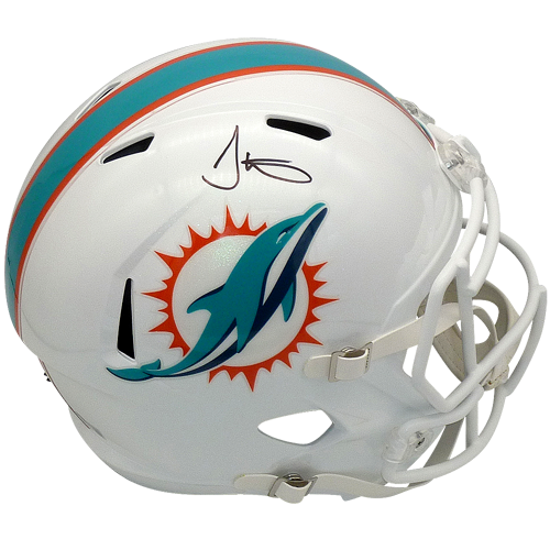 Autographed Tyreek Hill Miami Dolphins (Speed) Deluxe Full-Size Replica Helmet - BAS-Powers Sports Memorabilia
