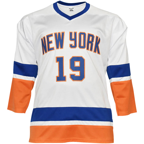 Autographed Bryan Trottier New York (White #19) Custom Hockey Jersey - JSA-Powers Sports Memorabilia