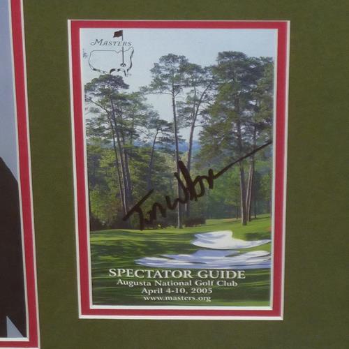Autographed Tom Watson Masters Spectator Guide Deluxe Framed with Green Jacket 8x10 Photo - JSA-Powers Sports Memorabilia