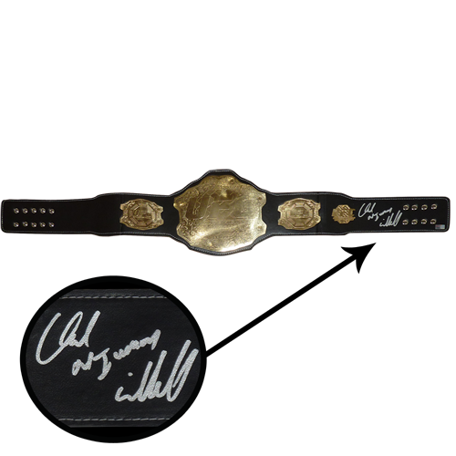 Autographed Chuck Liddell UFC Custom Model Championship Belt - TriStar