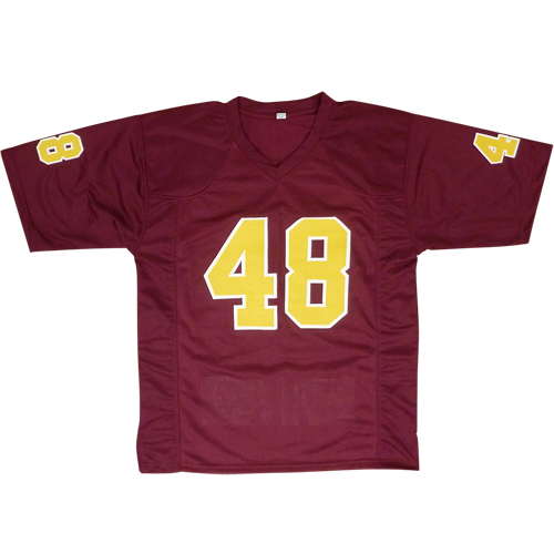 Autographed Terrell Suggs Arizona State Sun Devils (Maroon #48) Custom STAT Jersey - JSA-Powers Sports Memorabilia