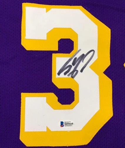 Autographed Shaquille O'Neal Los Angeles (Purple #34) Custom Jersey - Beckett-Powers Sports Memorabilia