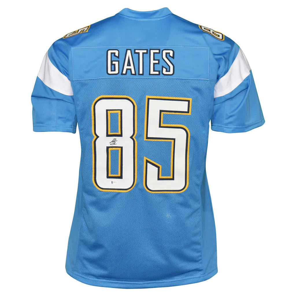 Autographed Antonio Gates San Diego (Powder Blue #85) Custom Jersey - JSA-Powers Sports Memorabilia