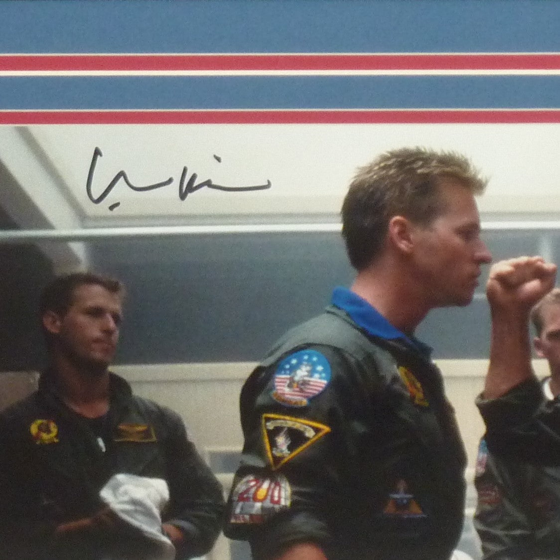 Autographed Val Kilmer Top Gun (with Tom Cruise) Deluxe Framed 11x14 Photo - JSA-Powers Sports Memorabilia