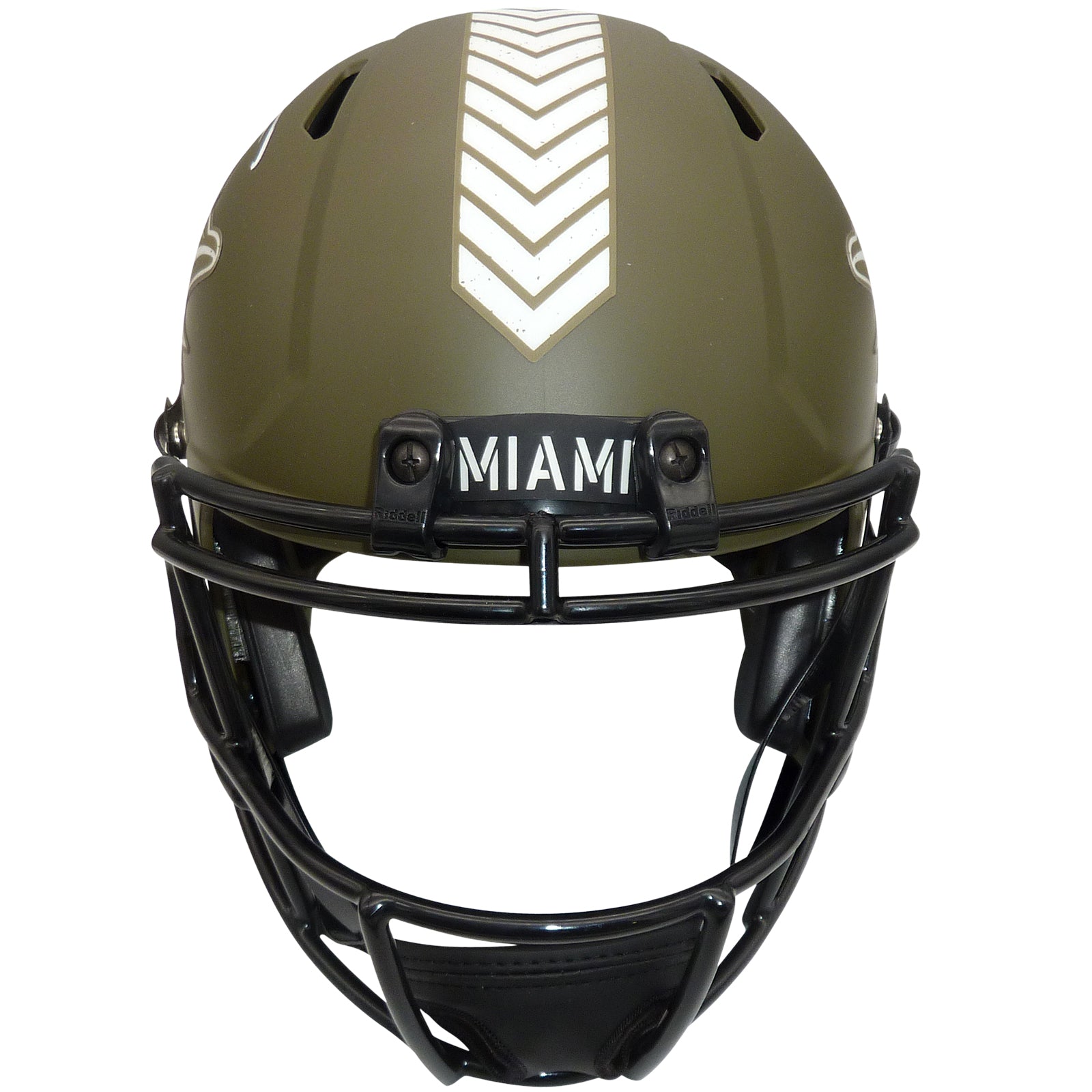 Autographed Tyreek Hill Miami Dolphins (SALUTE TO SERVICE) Alternate Deluxe Full-Size Replica Helmet - Beckett-Powers Sports Memorabilia