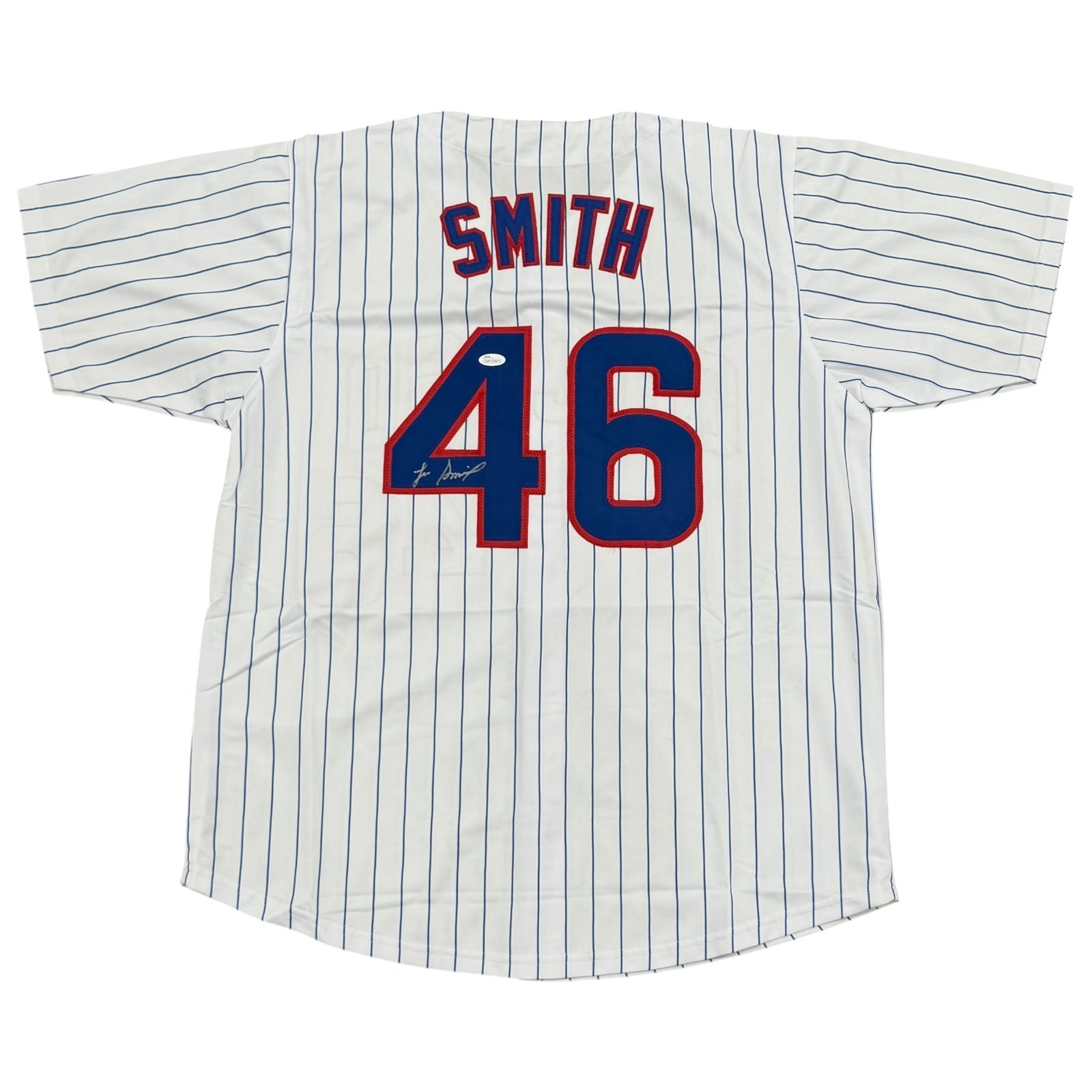 Autographed Lee Smith Chicago (Pinstripe #46) Custom Jersey - JSA-Powers Sports Memorabilia