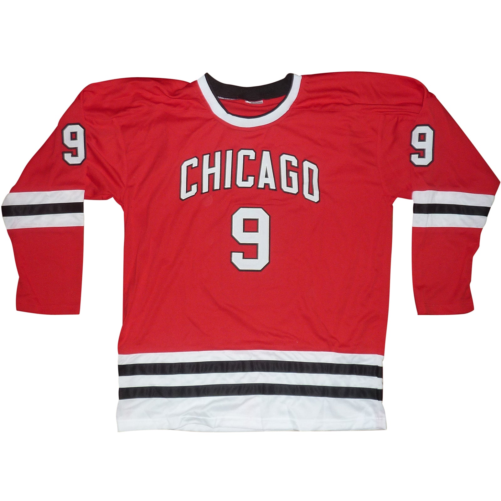 Autographed Bobby Hull Chicago (Red #9) Custom Jersey - JSA-Powers Sports Memorabilia