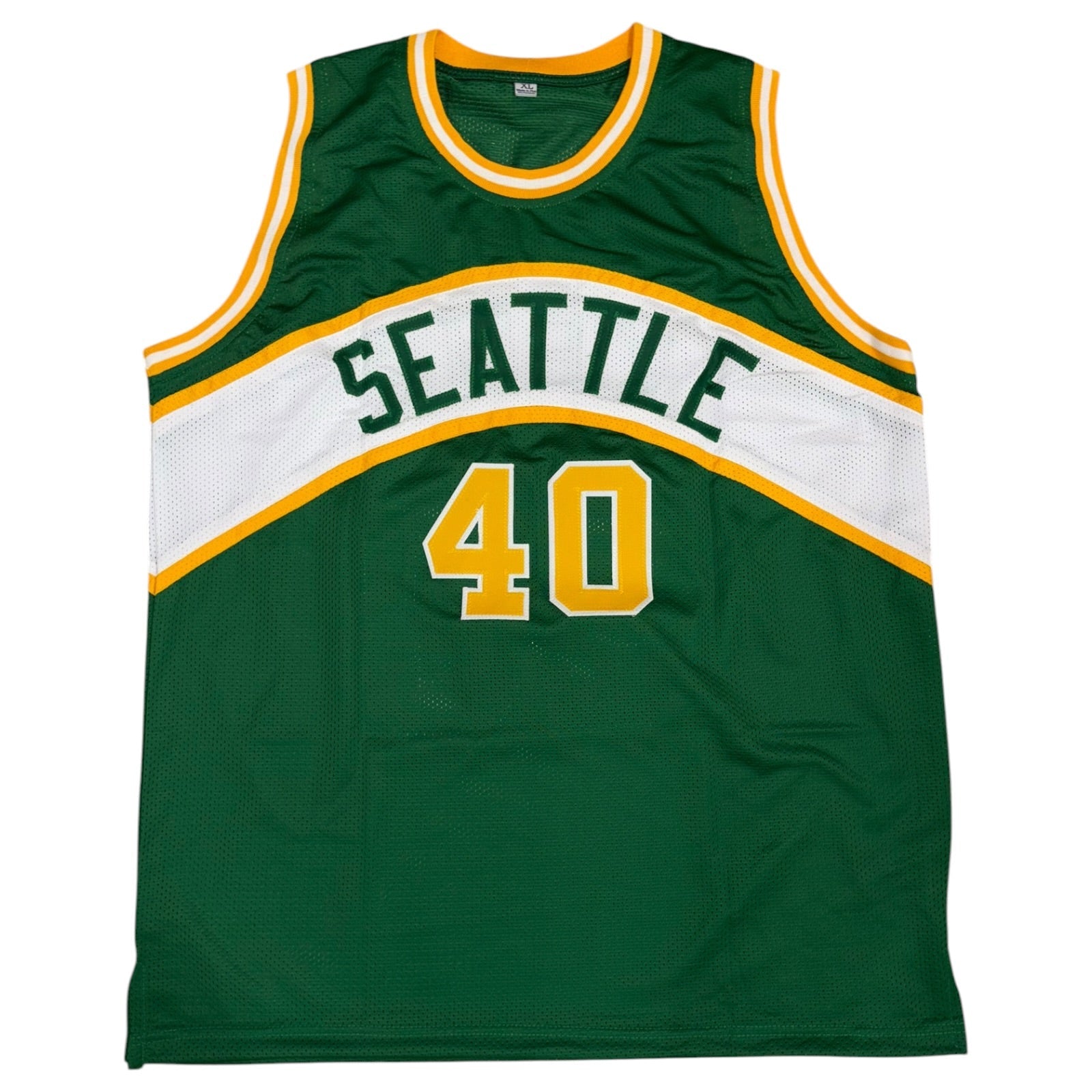 Autographed Shawn Kemp Seattle (Green #40) Custom Jersey - PSA-Powers Sports Memorabilia