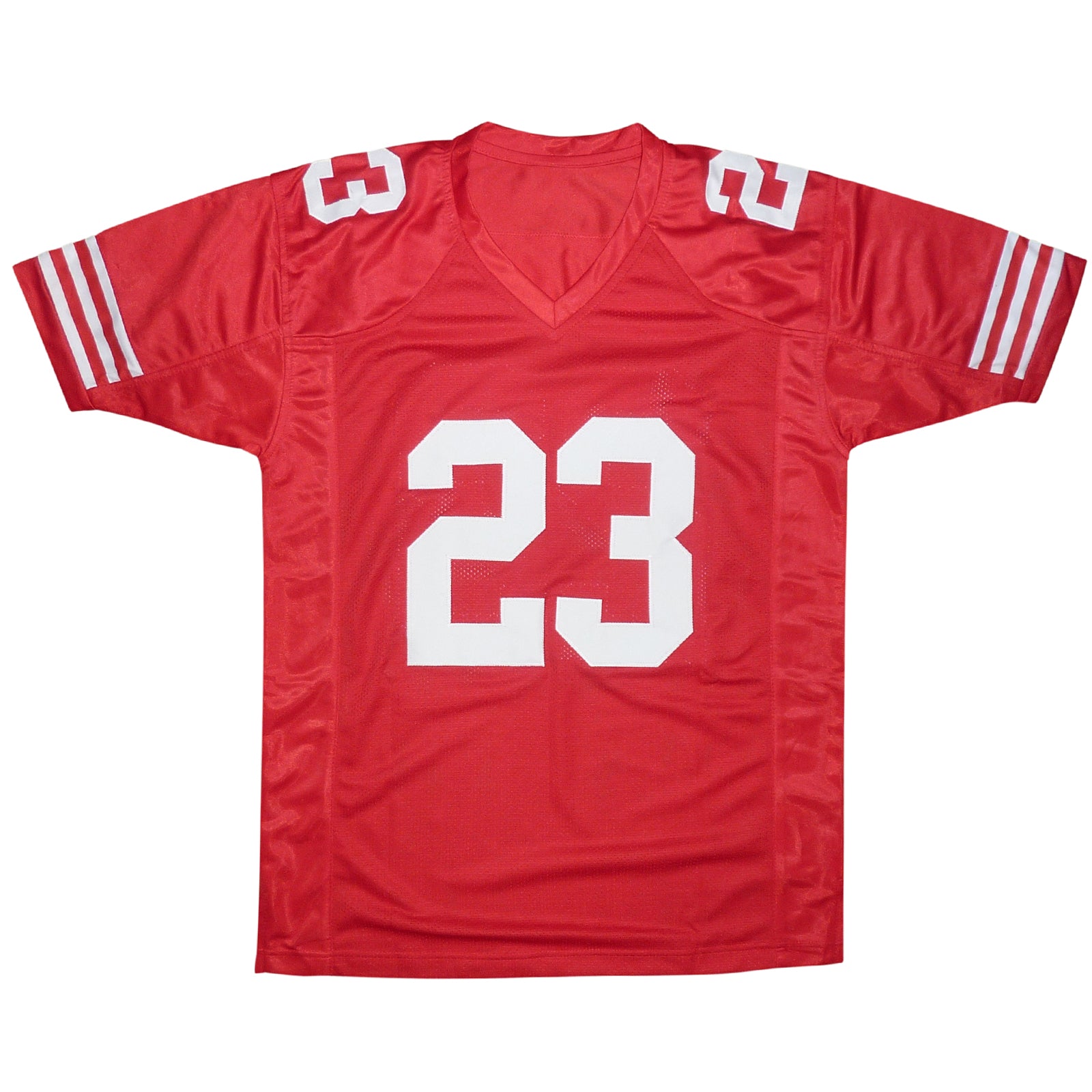 Autographed Christian McCaffrey San Francisco (Red #23) Custom Jersey - Beckett-Powers Sports Memorabilia