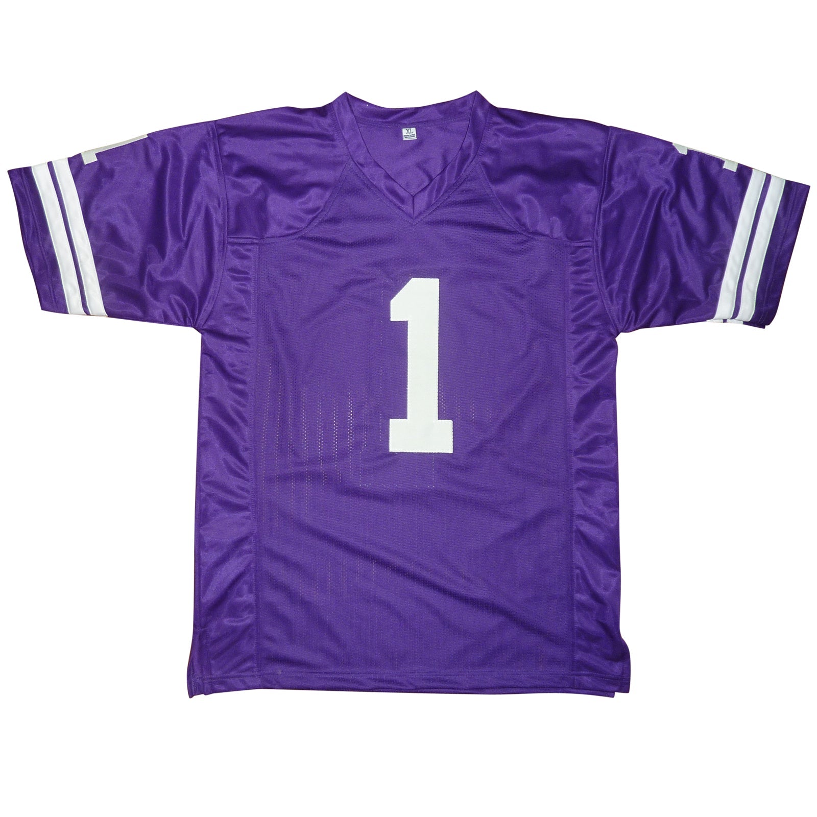 Autographed Warren Moon Washington Huskies (Purple #1) Custom Jersey - MCS-Powers Sports Memorabilia