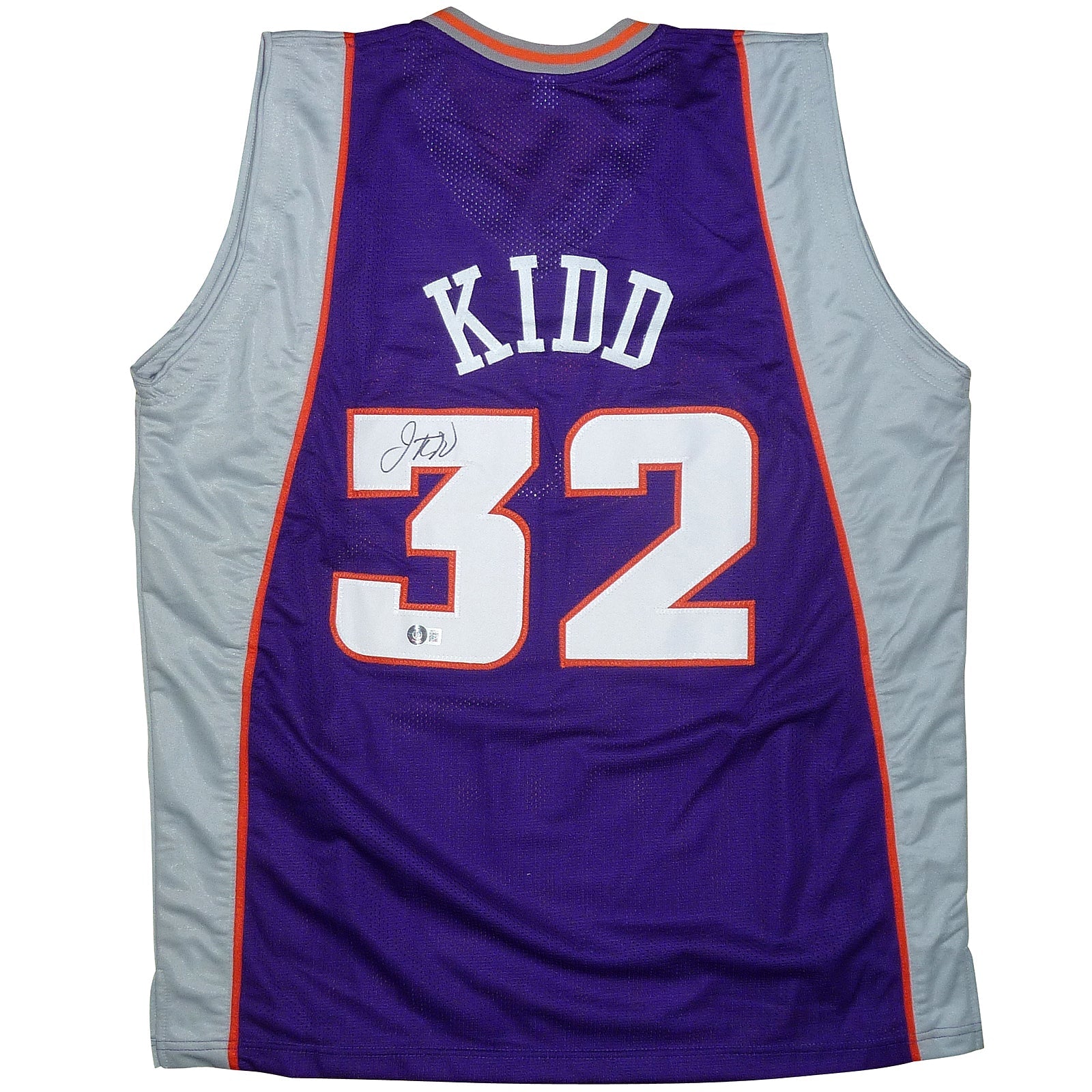 Autographed Jason Kidd Phoenix (Purple #32) Custom Jersey - Beckett-Powers Sports Memorabilia