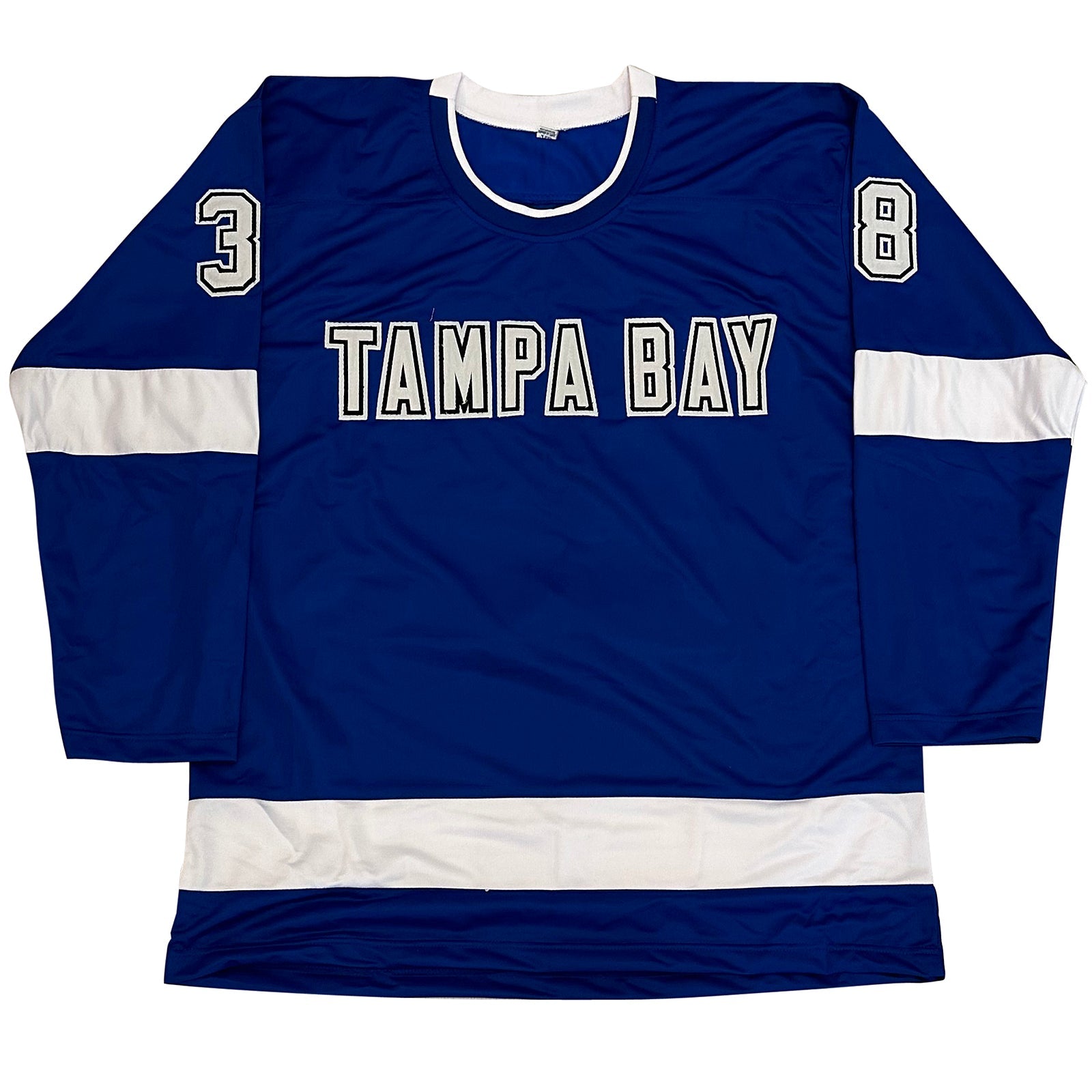 Autographed Brandon Hagel Tampa Bay (Blue #38) Custom Hockey Jersey - JSA-Powers Sports Memorabilia