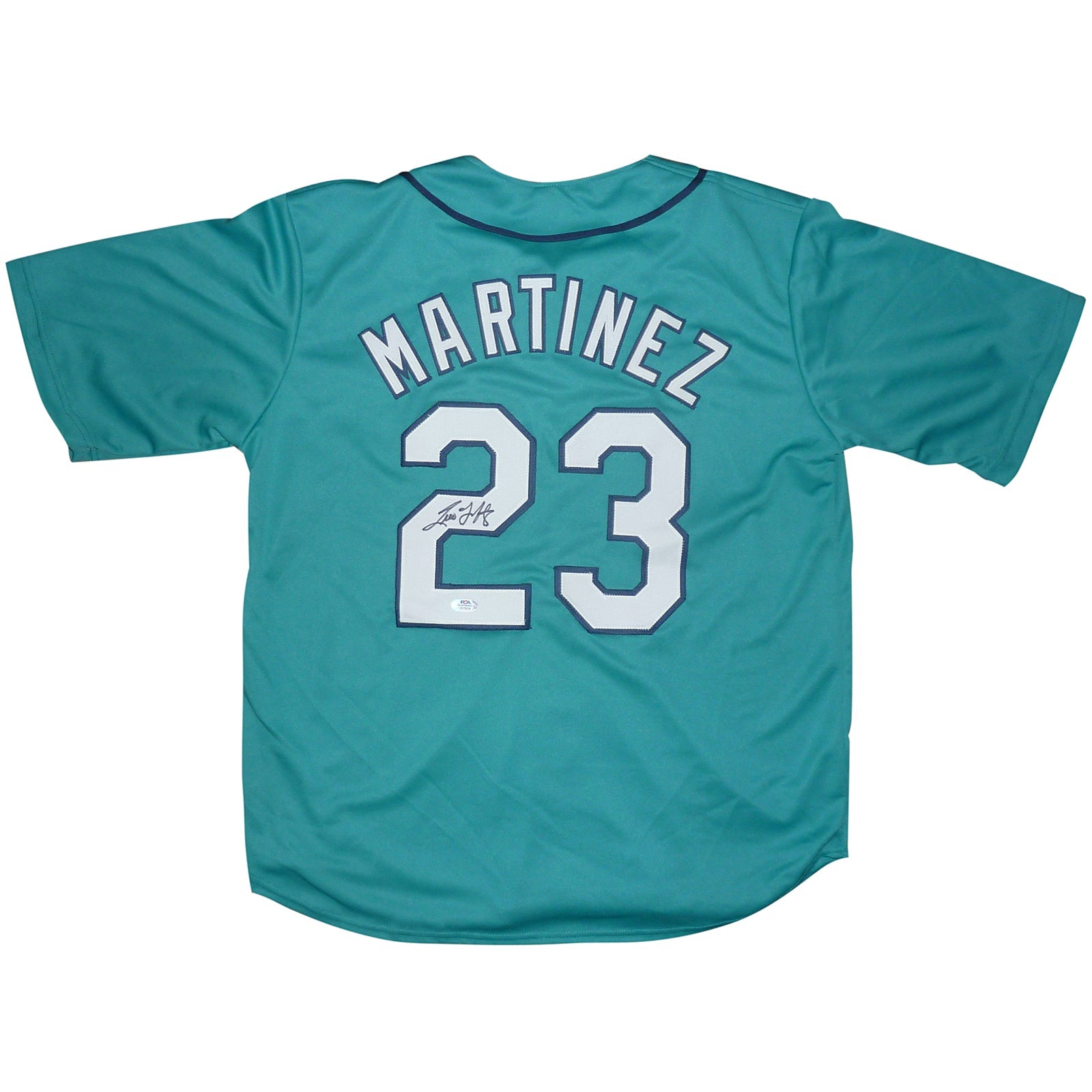 Autographed Tino Martinez Seattle (Teal #23) Jersey - PSA/DNA-Powers Sports Memorabilia