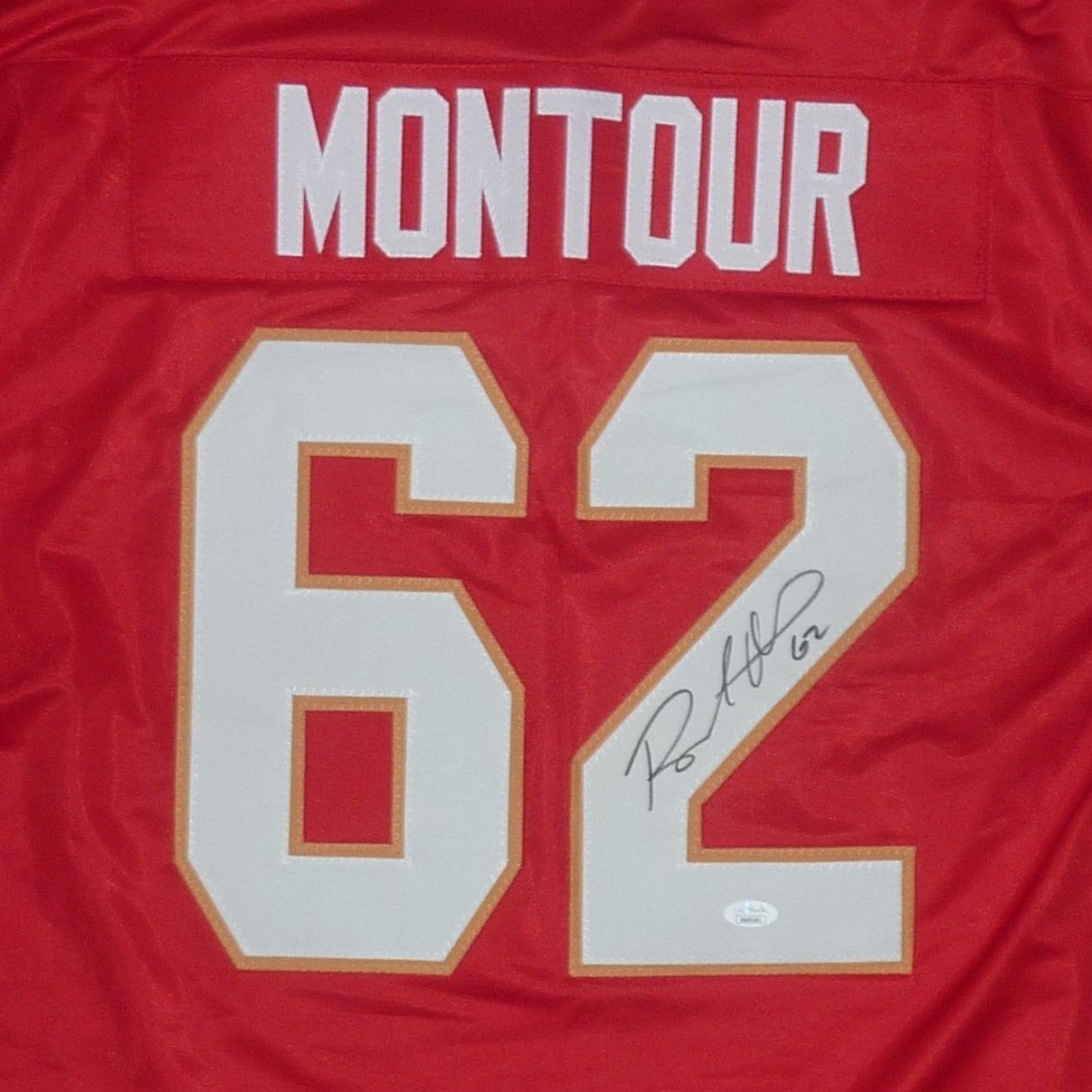 Autographed Brandon Montour Florida (Red #62) Custom Hockey Jersey - JSA-Powers Sports Memorabilia
