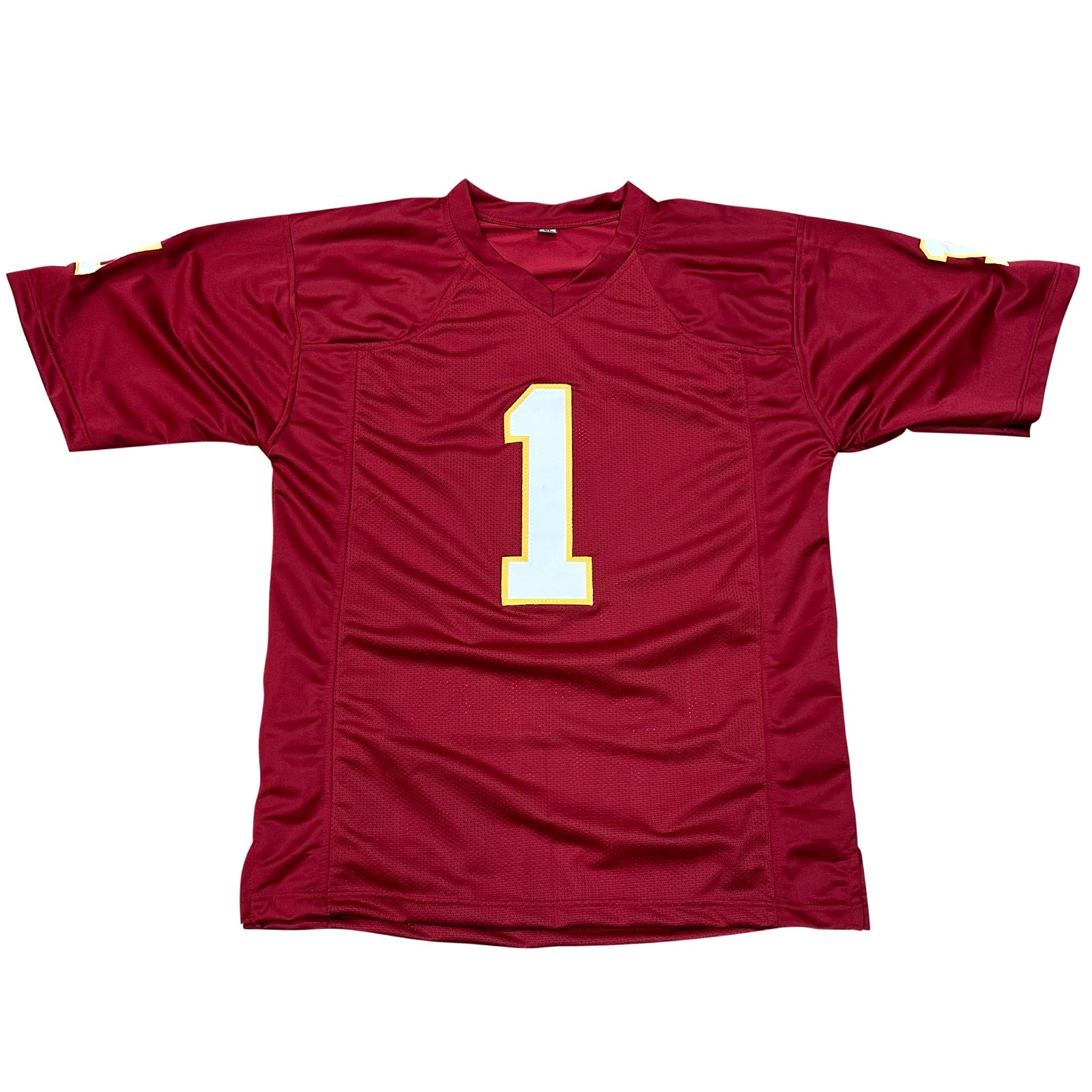 Autographed Mike Norvell Florida State FSU (Garnet #1) Custom Jersey "Keep Climbing" - JSA-Powers Sports Memorabilia